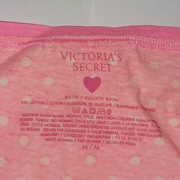 NWT Victoria's Secret Pink Poka Dot Panties Medium - Picture 4 of 7